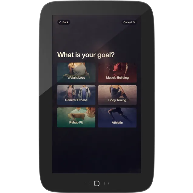 Fitness Hub Screen What's Your Goal